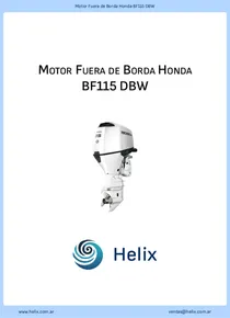 Motor Fuera de Borda Honda BF115 DBW - Ficha Técnica