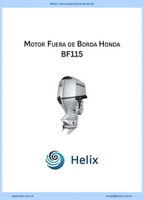 Motor Fuera de Borda Honda BF115 - Ficha Técnica