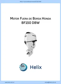 Motor Fuera de Borda Honda BF150 DBW - Ficha Técnica