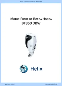 Motor Fuera de Borda Honda BF350 DBW - Ficha Técnica