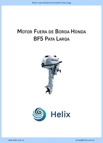 Motor Fuera de Borda Honda BF5 Pata Larga - Ficha Técnica