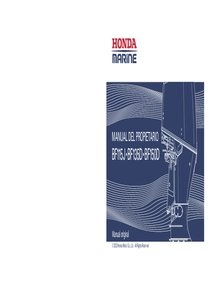 Motor Fuera de Borda Honda BF150 DBW - Manual de Usuario