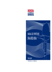 Motor Fuera de Borda Honda BF5 Pata Corta - Manual de Usuario